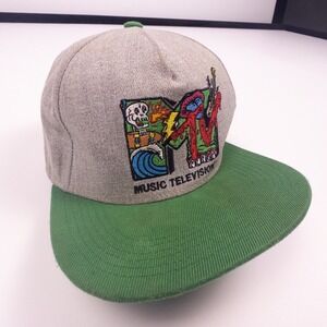 2020 MTV Music Television Green & Gray Snapback‎ Hat